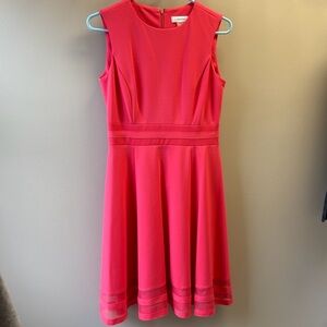 Calvin Klein Bright Pink Sleeveless Dress